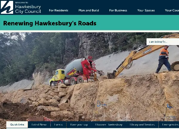 Hawkesbury Council home page