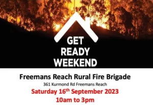 Get Ready Weekend banner header for Freemans Reach Rural Fire Brigade, 2023